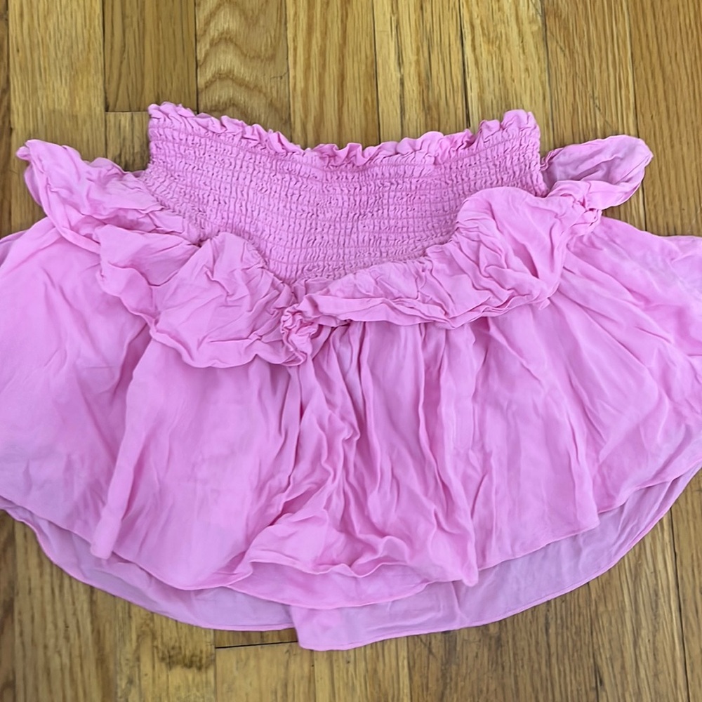 Kids pink ruffled KATIE J NYC skirt